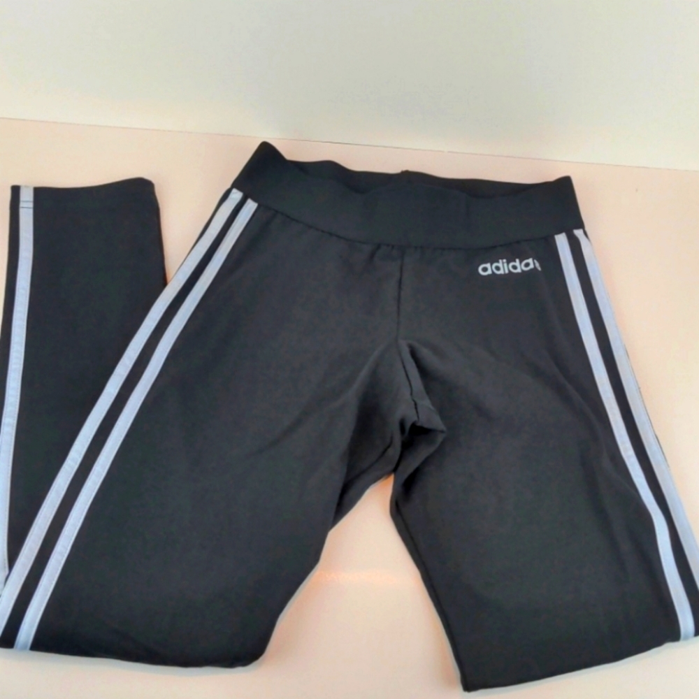 Adidas Women's XS Black And Light Blue Tight